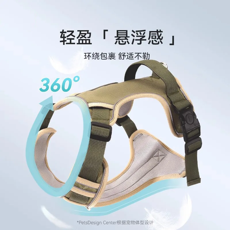 

Dog Leash Large Dog Breast Strap Golden Retriever Labrador Vest Type Explosion Proof Walk Leash Medium