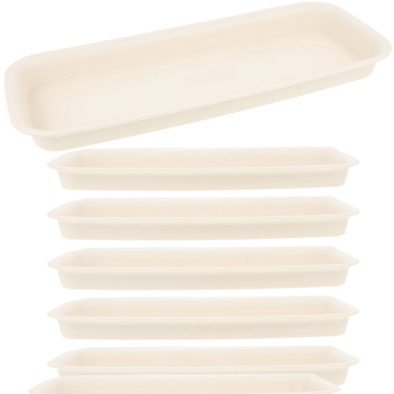 

6pcs Plastic Trays 10Inch Leak Proof Planter Flower Flower Pot Holder Pot Pallet Pallet Reusable Garden Decor Tray Holder
