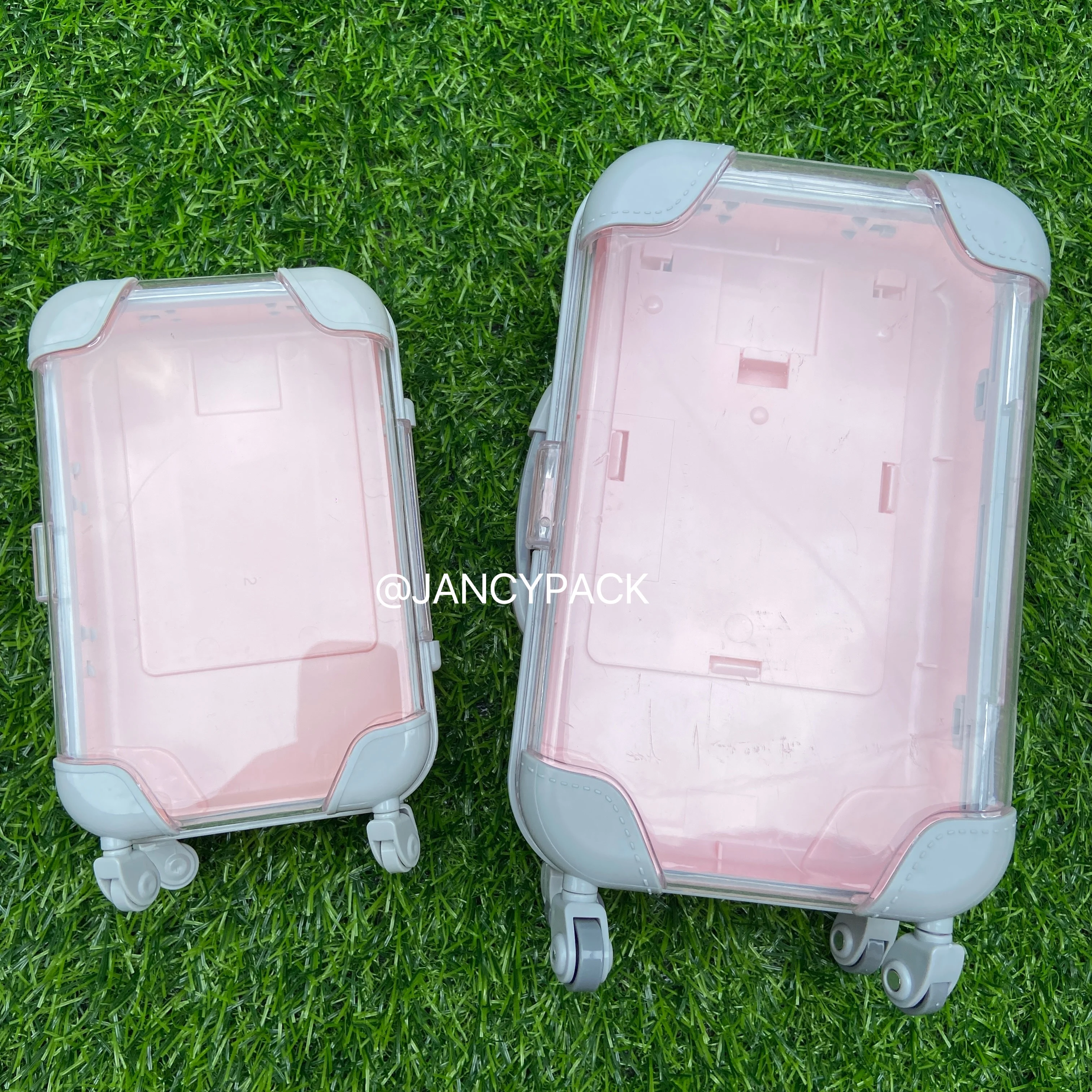 Mini Trolley False Eyelashes Packaging Box Pink Luggage Lashes Suitcase For Lashes Cases 3D Mink Lashes Bulk Lash Box