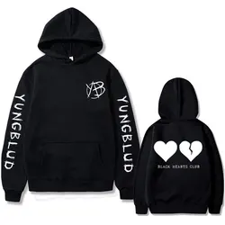 Yungblud-Sweat à capuche imprimé Black Hearts Club pour hommes et femmes, pull rock vintage, survêtement respirant, sweat-shirt décontracté, chanteur