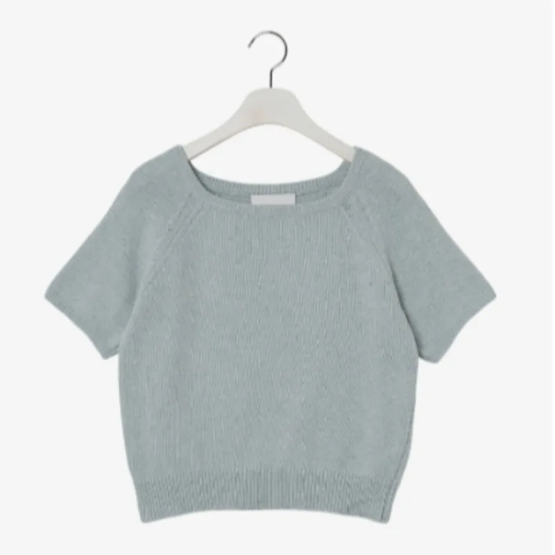 التخسيس ort Sve محبوك سترة المرأة عادية Sle مربع Ne لون نقي الربيع الصيف النسخة الكورية تنوعا