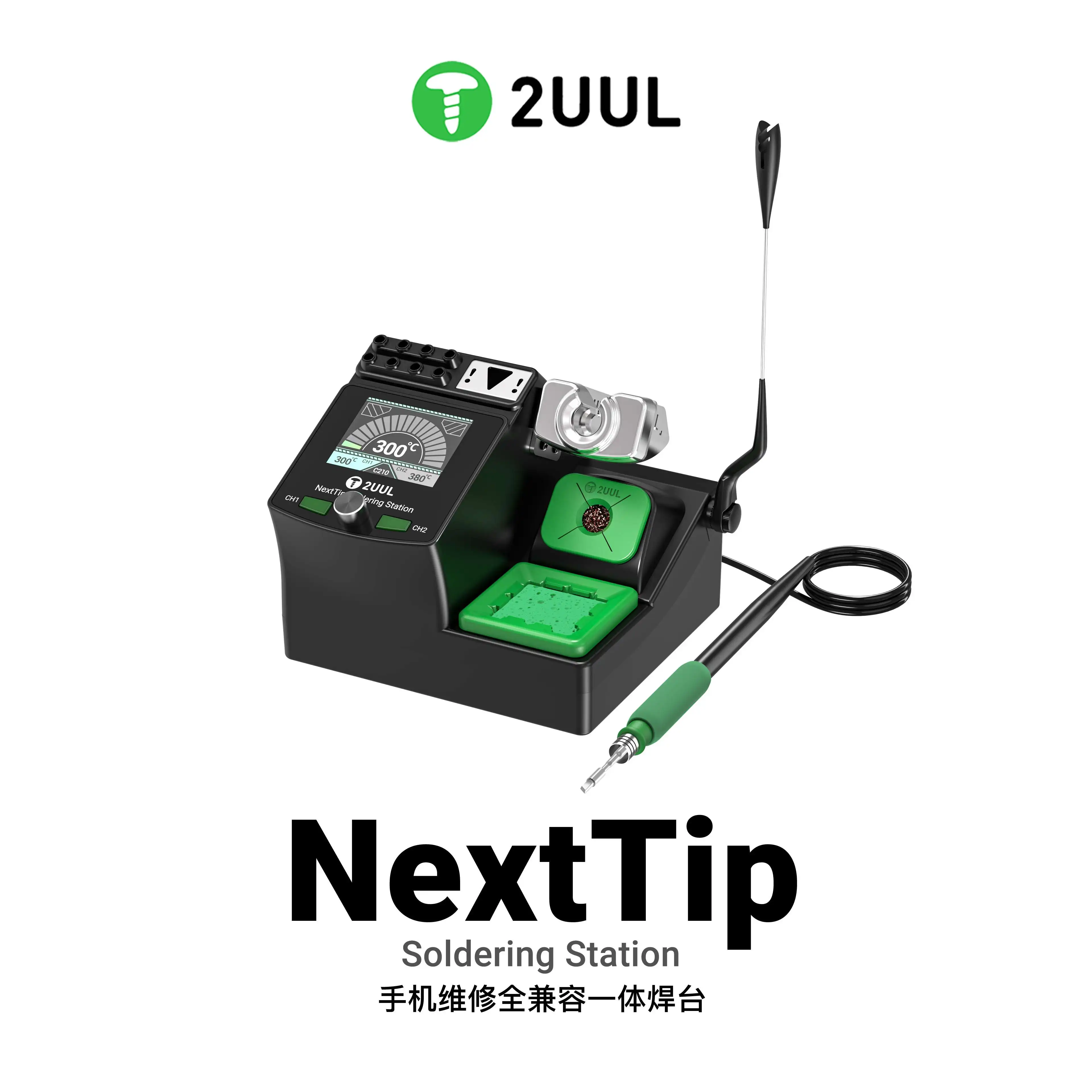 

2UUL NextTip Soldering Stationg Rapid heating, high-definition screen, automatic sleep mode C210 C245 C115 soldering iron