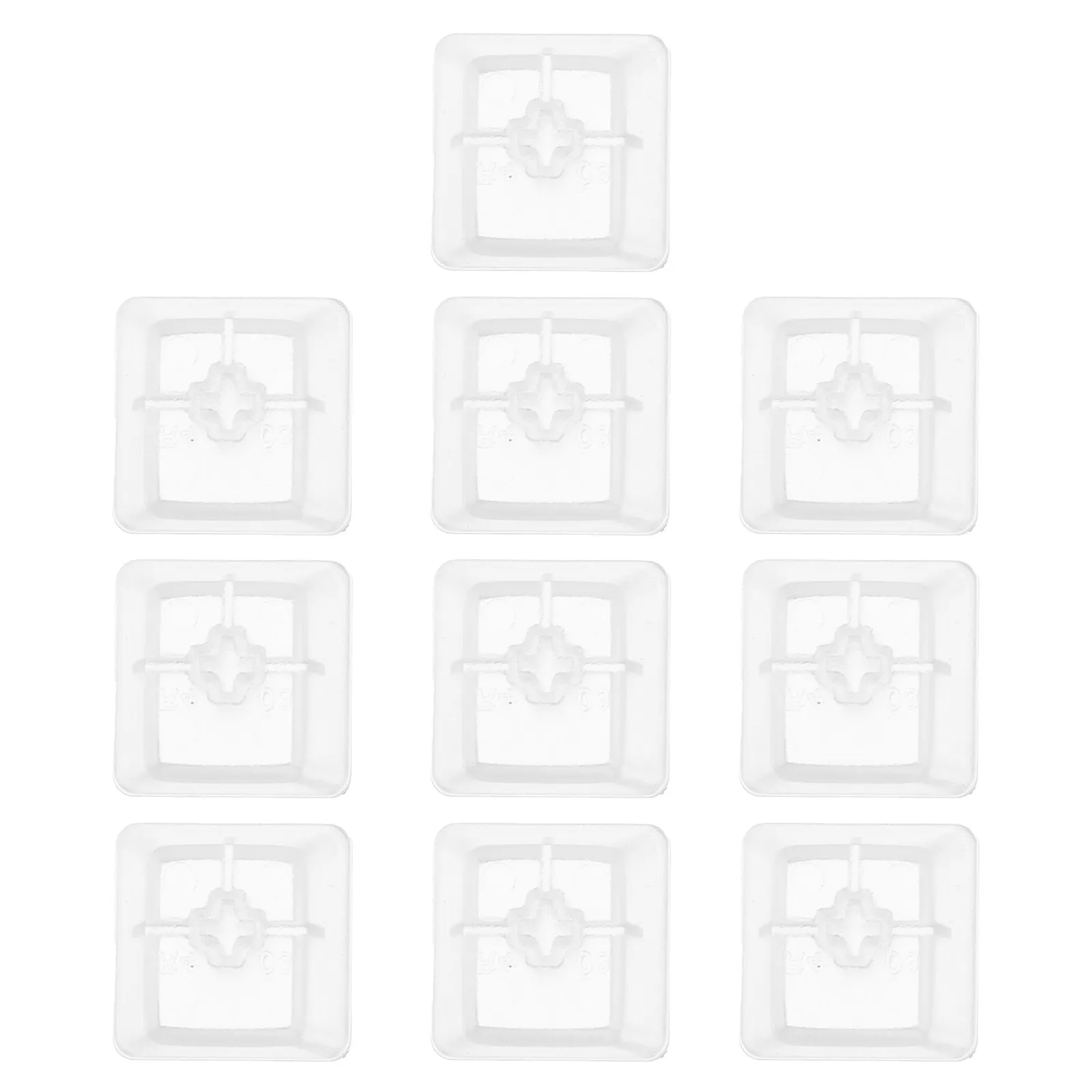 

10 шт. прозрачных колпачков для клавиш механических компьютерных клавиатур, безопасные для здоровья, экологичные, легкие, портативные, износостойкие