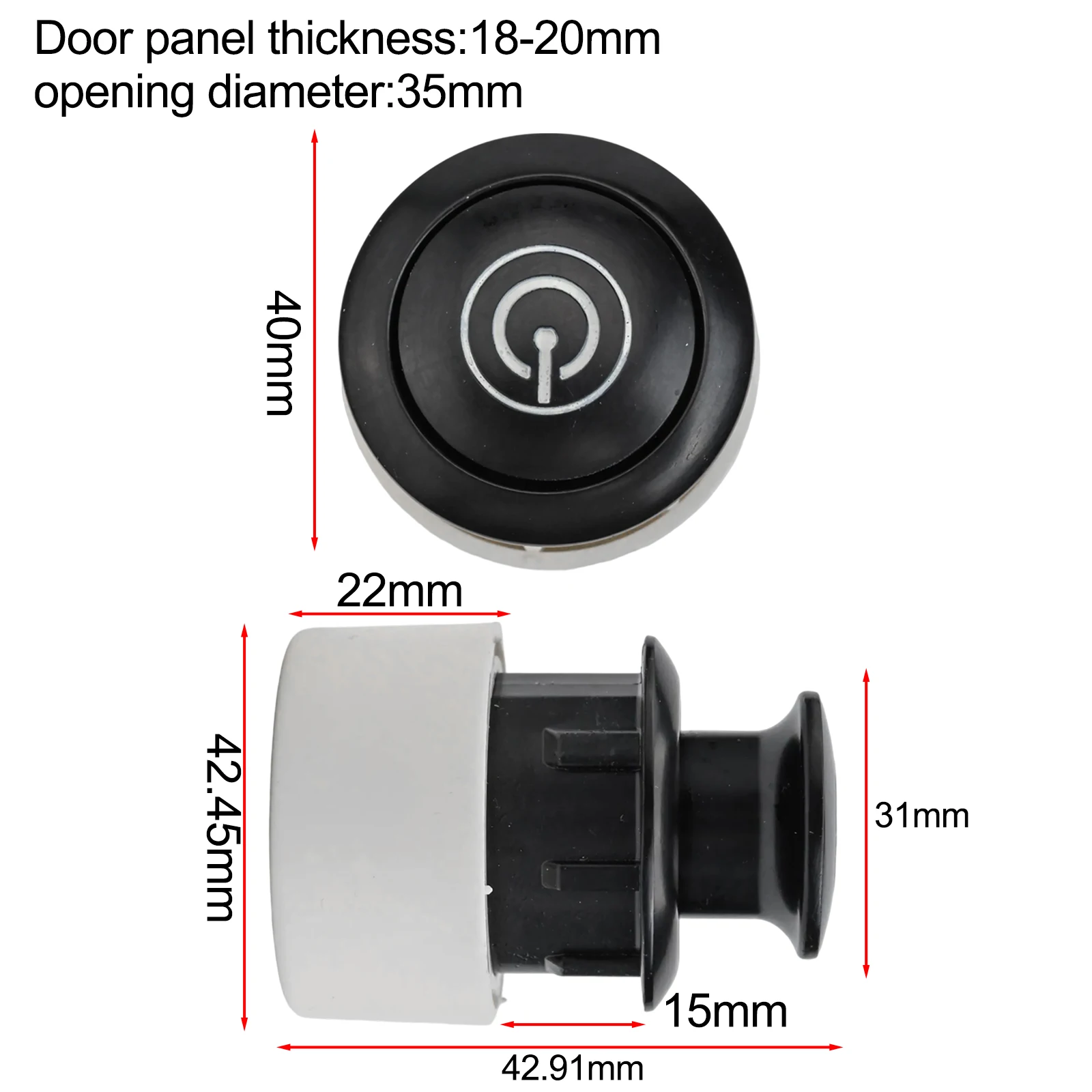 Easy Installation Knob Glow-in-the-Dark Knob Concealed Spring Mechanism Functional Furniture Access For Cabinets