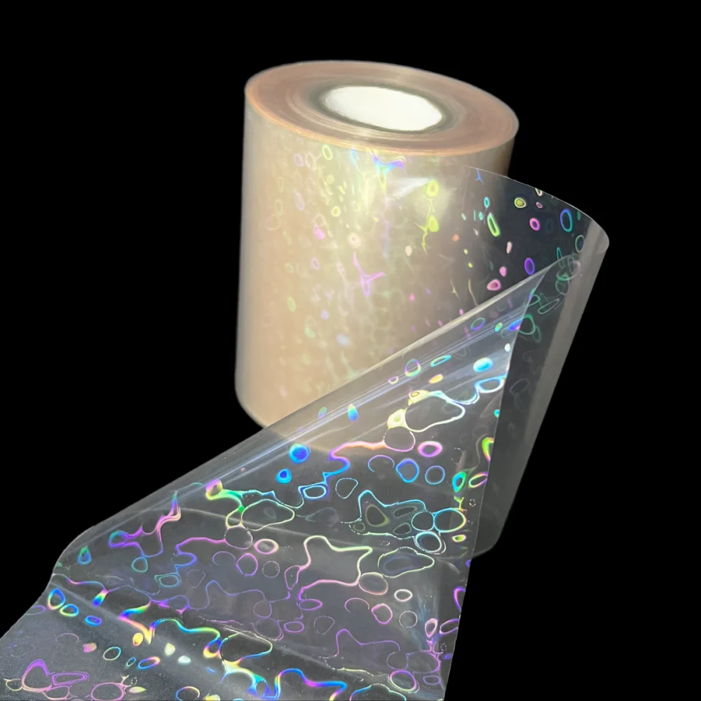 New Transparent Fishing Lure Foil Reflective Film Paper Heat Transfer Holographic Cover Hot Stamping Foil Lures Jig Bait Spoon view 4