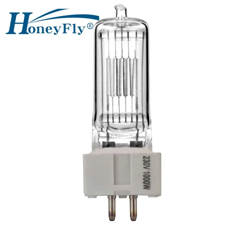 

Галогенная морская лампа HoneyFly GX9.5 230В 650Вт/1000Вт/1200Вт FVA CP70 CP90, галогенная лампа-капсула для сценического освещения, совместимая с OS-64745 OS-64754