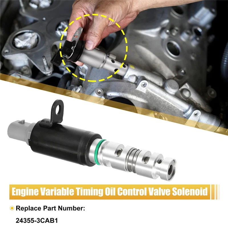 For Hyundai Kia Oil Control Valve VVT 24355-3CAB1 243553CAB1 Fits For Sedona Azun Genesis Santa Fe Sorento