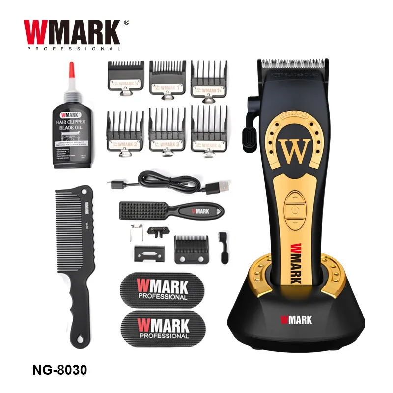 

WMARK NG-8030 Electric clippers Oil head electric clippers hot selling charging hair cutting salon