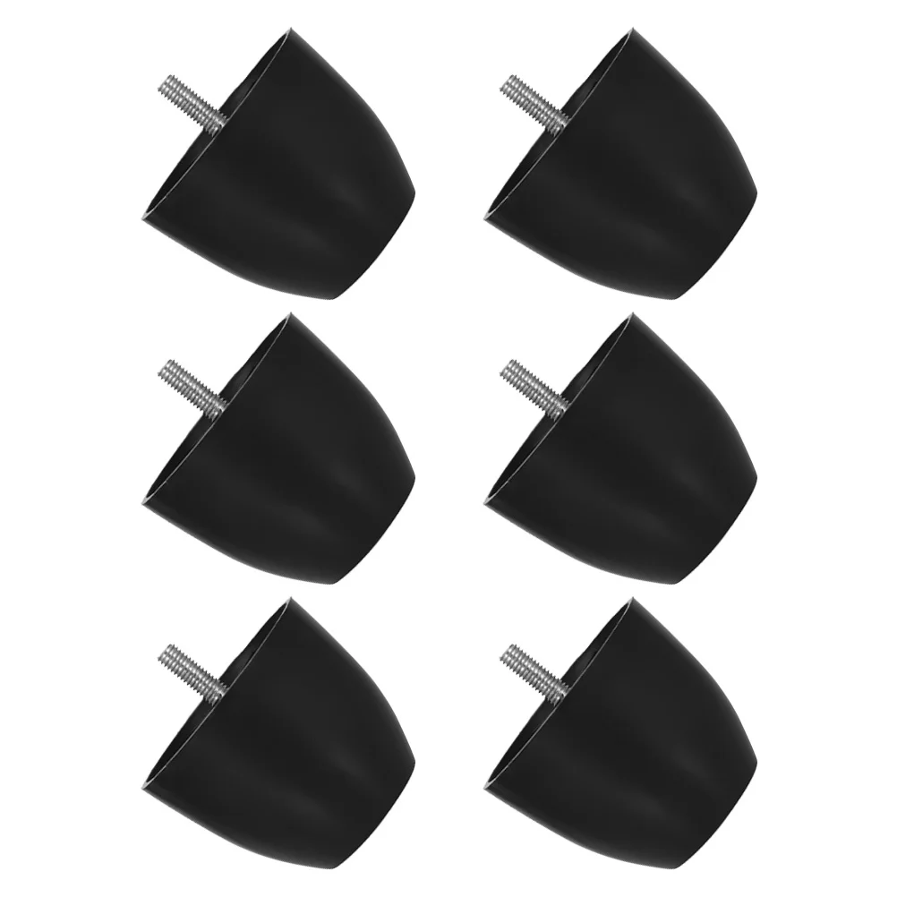 6 uds. Pies de muebles con tornillo, patas de sofá, patas de silla de plástico, patas de sofá para gabinete, pata de soporte para cama