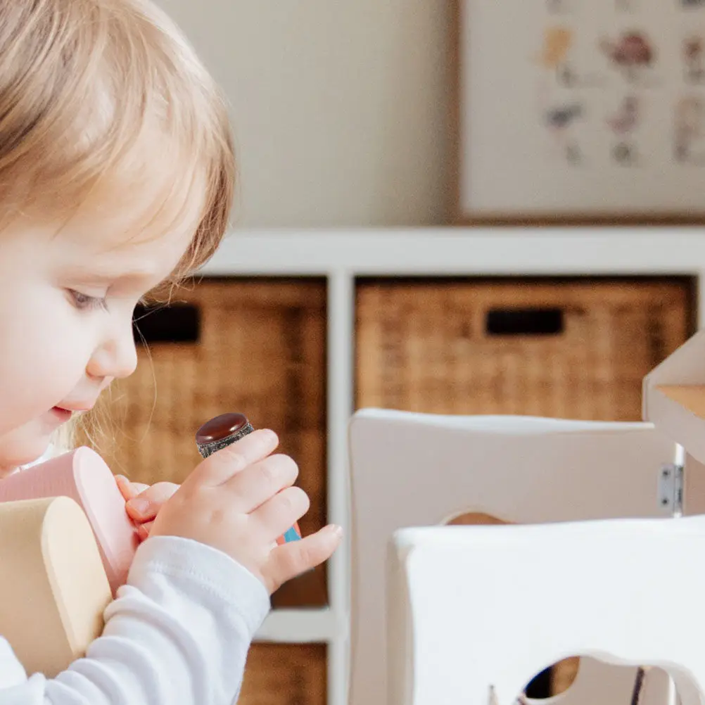 

4Pcs Mini House Stool Vintage Design Miniature Furniture Mini Home Decoration Micro Landscape Ornament Wooden Zinc Alloy