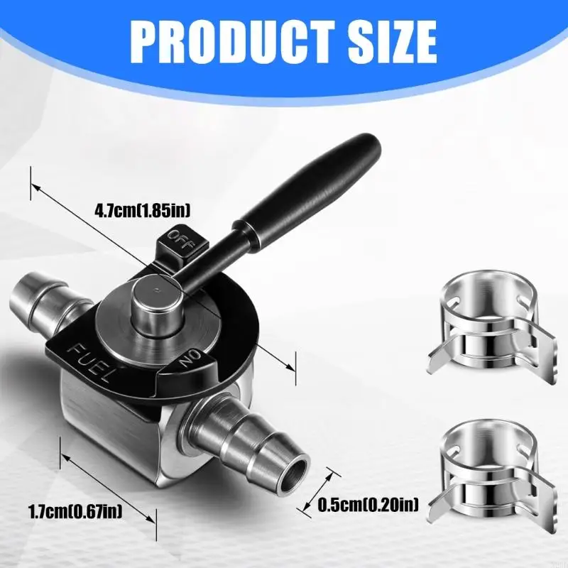 Professional Fuels Line Shut Off Valves Metal Gas Cutoff Replacement Clamps N2UD