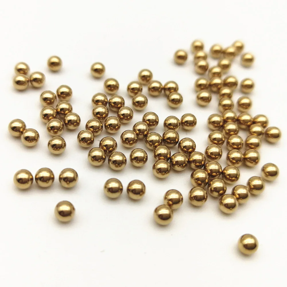 1-200pcs 0.9-45mm Solid Brass Ball Bead Anti-corrosion Ultra High Precision H62 Pure Copper Ball 1 2 6 8 10 16 20 25.4 30 40mm