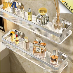 Bathroom Shelf Kitchen Storage Organizer  acrylic Shampoo Rack  Shower Shelf Bathroom Accessories No Drill Storage Shelf