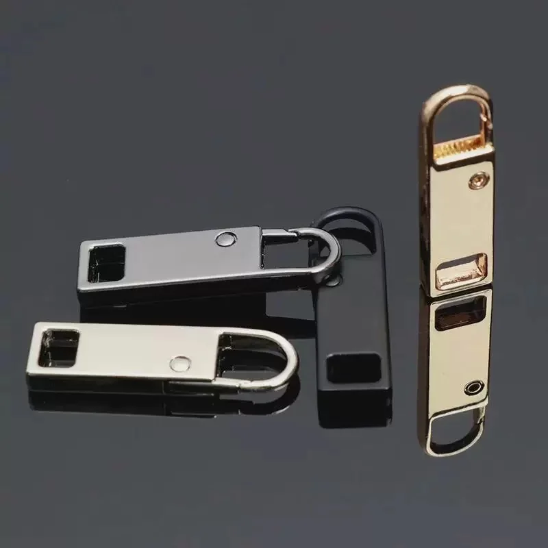 Remove Detachable Zipper Sliders Tool-less Replacement Zipper Pull Charms Multi-size Zipper Repair Parts for Bags Pants