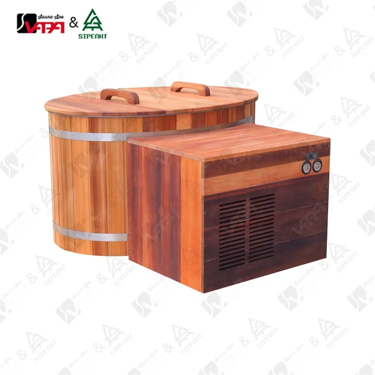 Outdoor sports recovery without Chiller Cold Bathtub customized size Vapasauna Direct Manufacturer Sauna Bareel Ice Water Plunge