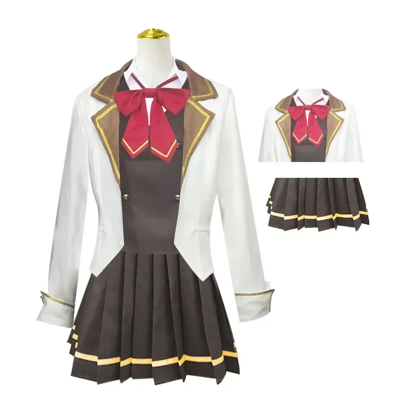 SN88 أنيمي أليسا ميخائيلوفنا كوجو الزي المدرسي التأثيري أحيانًا يختفي مشاعرها باللغة الروسية أليسا JK زي التزلج ٪ # 2@