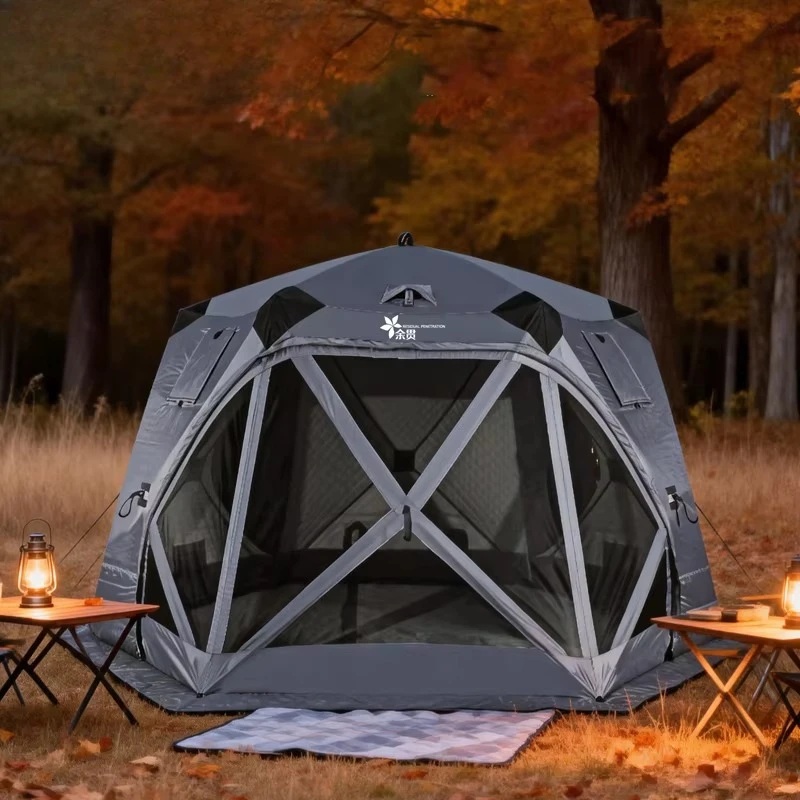 Factory Wholesale Modern Oxford Thickened Waterproof Winter Family Camping Luxury Camping Ball Ice Fishing Dome Tent