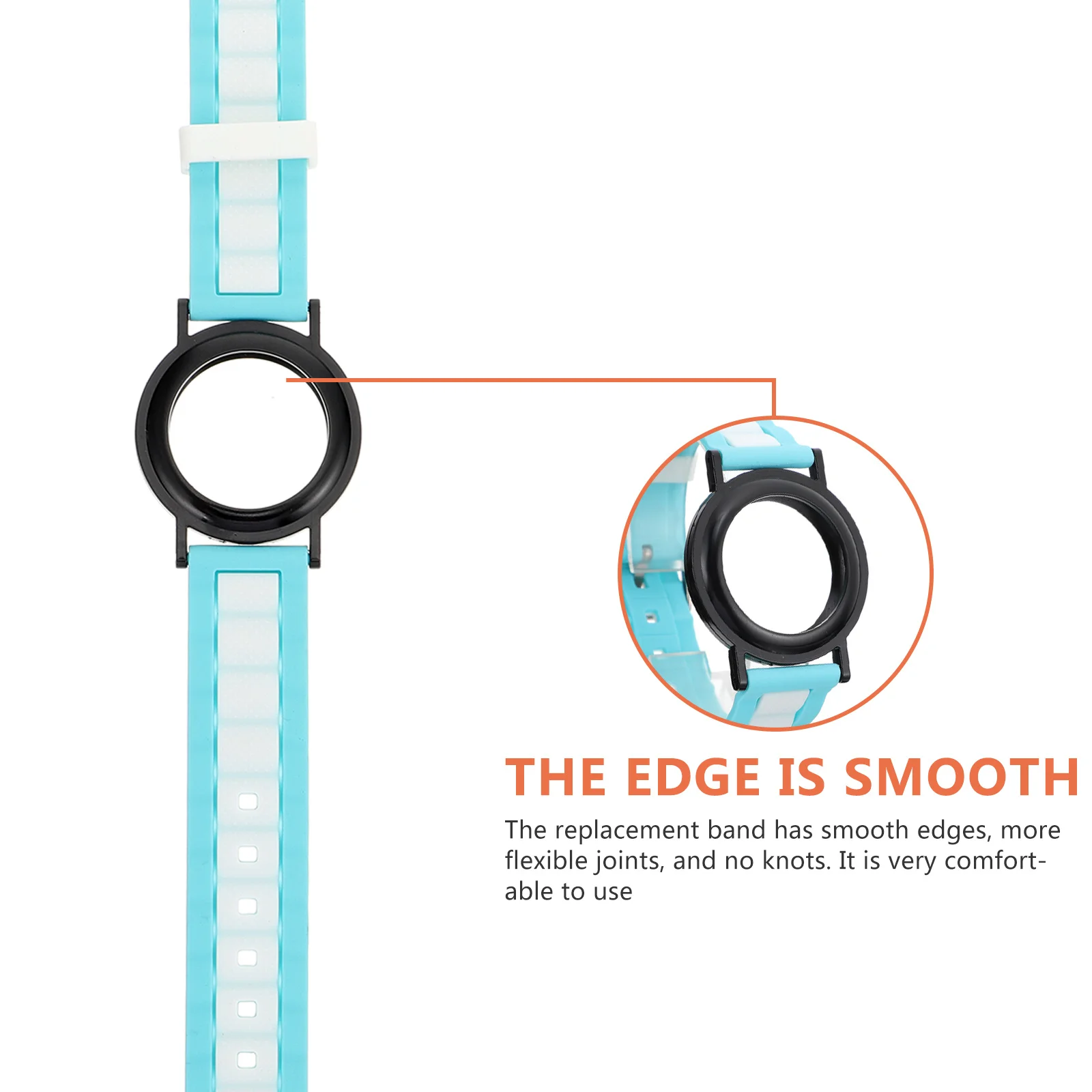 

Silicone Watch Band for Sweat-Proof Scratch-Resistant Soft Skin-Friendly Strap Protective Cover Compatible with Kids