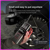 AR-Portable Electric Air Pump Tire Air Pump For Car Bike Moto Multipurpose Wireless 150 PSI Air Pump With Lighting