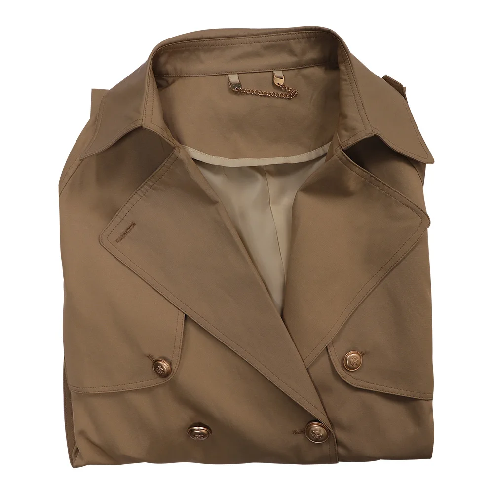 카키 코트 재킷 코스프레 코스튬 판타지아 의상, 할로윈 카니발 파티 변장 역할극 정장, 여성 성인