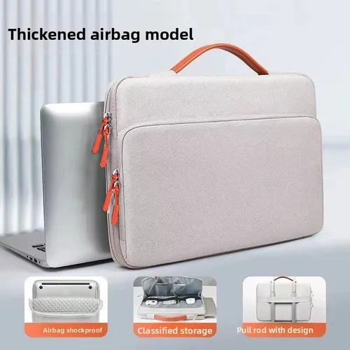 Imagen 1 del producto Funda protectora para portátil para 13,3, 14,1, 15,4, 16 pulgadas, MacBook Pro M3 Max M2 M1, Airbag delgado a prueba de golpes, bolsa para ordenador portátil para hombres y mujeres