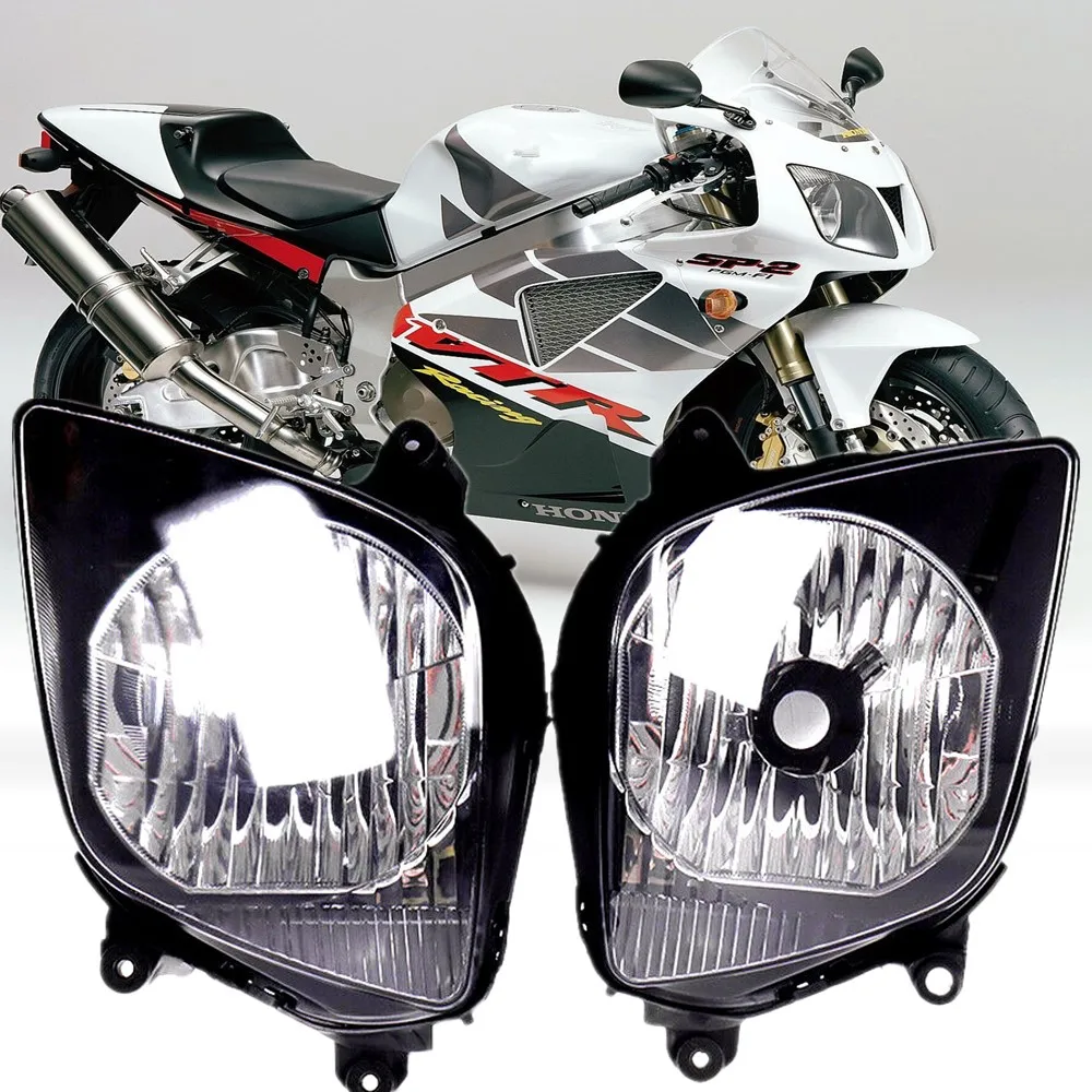 ホンダモーターサイクルヘッドライト,フロントライトカバー,ヘッドランプ,vtr1000,sp1,sp2,2000, 2001, 2002, 2003, 2004, 2005,