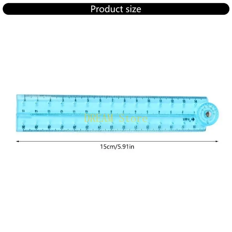 Clear Folding Ruler Measuring length 0-30cm Centimeters Scale Math Drawing Ruler best sale
