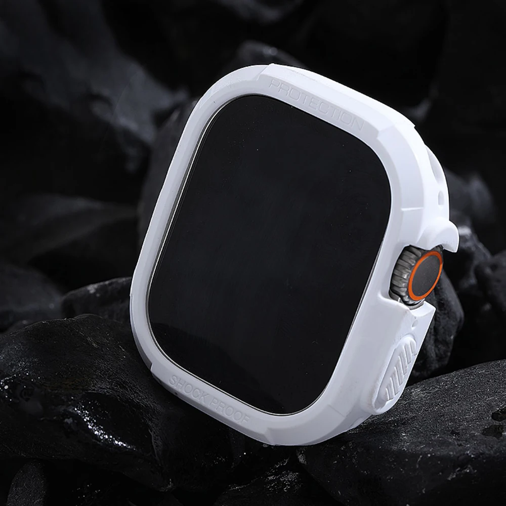 กันกระแทกป้องกันสำหรับ Apple Watch Case 8 7 6 5 4 3เกราะทนทาน Tpu Protector Shell Iwatch 49 45 41 44 40มม.