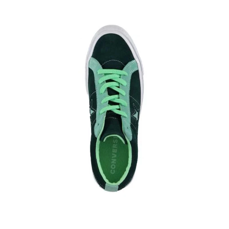 Converse One Star Green WWhite Splicing Bag z podparciem seksualnym Niskie buty deskorolkowe, unisex zielony