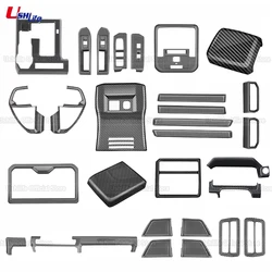 For Toyota Tacoma 2024 2025 ABS Carbon Fiber Center Shift Panel Gear Cover Window Switch Lift Trim Car Interior Kit Accessories