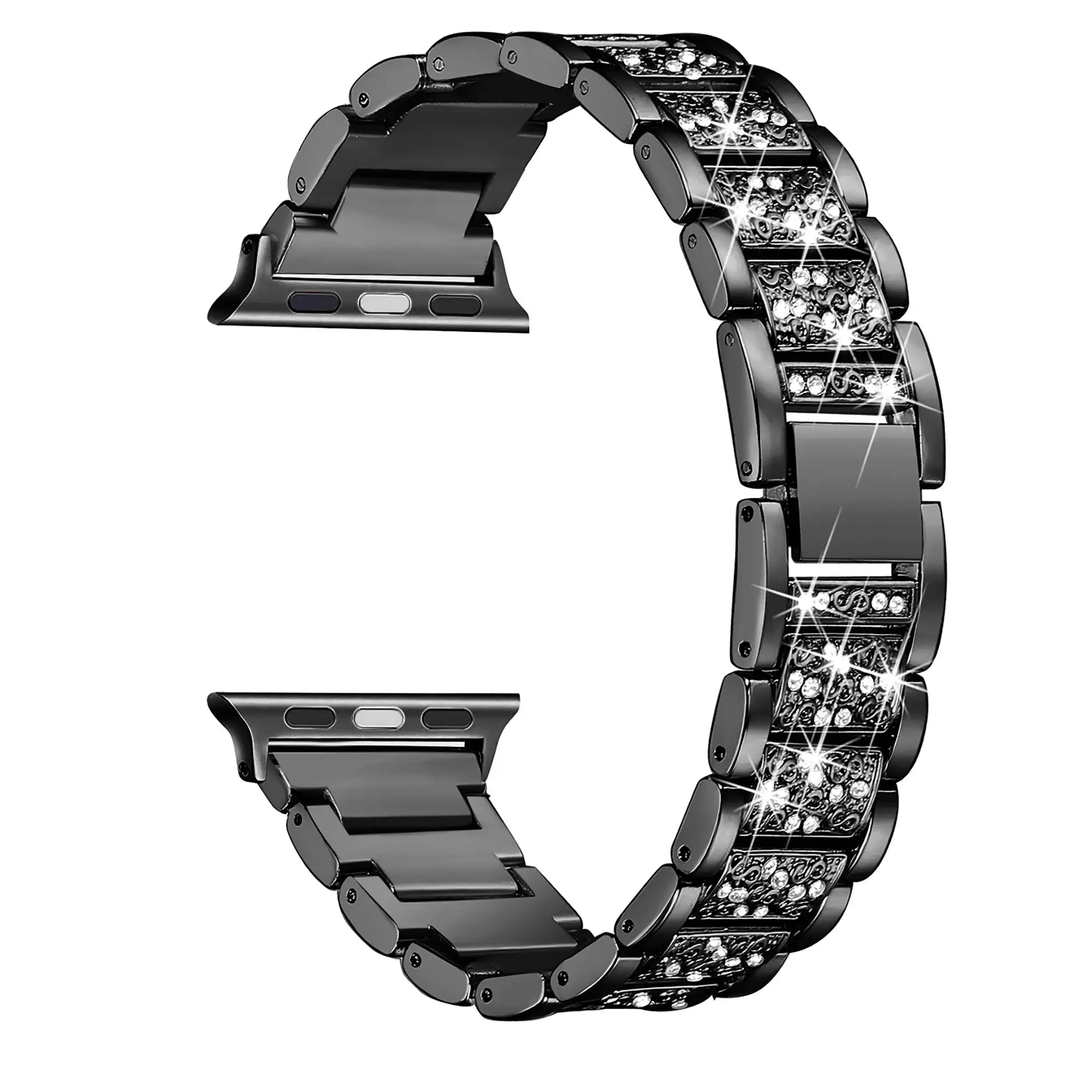 Schmuck Kette Riemen für Apple Uhr Band Ultra49mm 40mm 44mm 42mm 38mm Schleife Armband Diamant Handgelenk IWatch Serie 8 7 6 5 4 3 SE