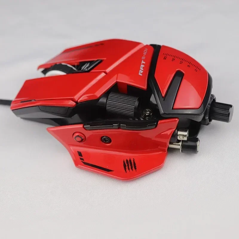 ماوس ألعاب MAD CATZ RAT8+ ديناميكي RGB وزن قابل للتعديل FPS تأخير منخفض ماوس سلكي بيئة العمل ملحقات ألعاب الكمبيوتر المحمول المعدنية