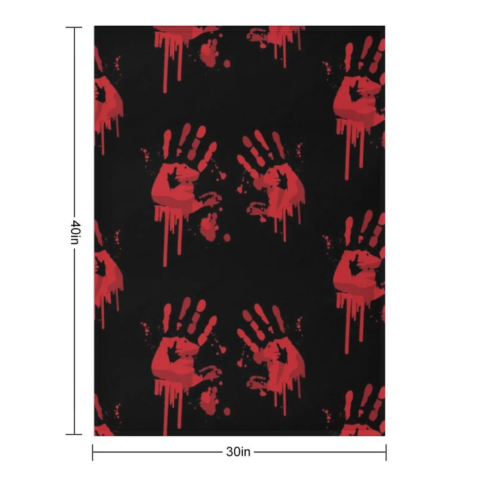 Bloody handprints Throw Blanket Soft Big Sofa Throw Loose for babies Blankets