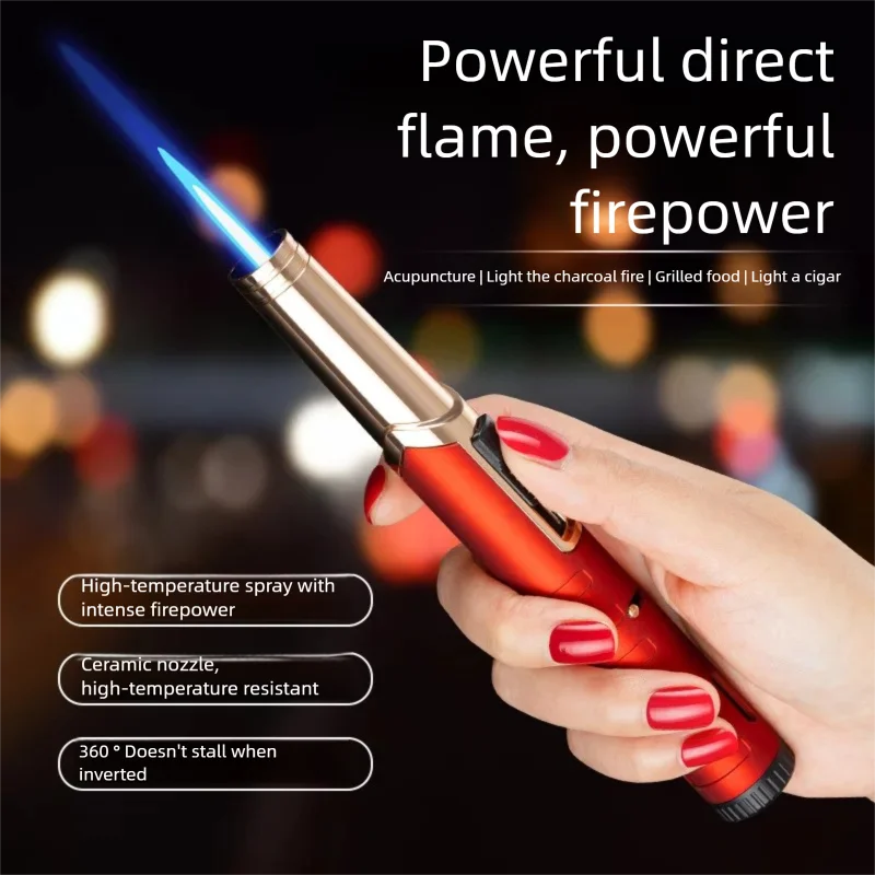 Premium Pen-Shaped Welding Torch - High Heat Windproof Refillable Direct Injection Tool