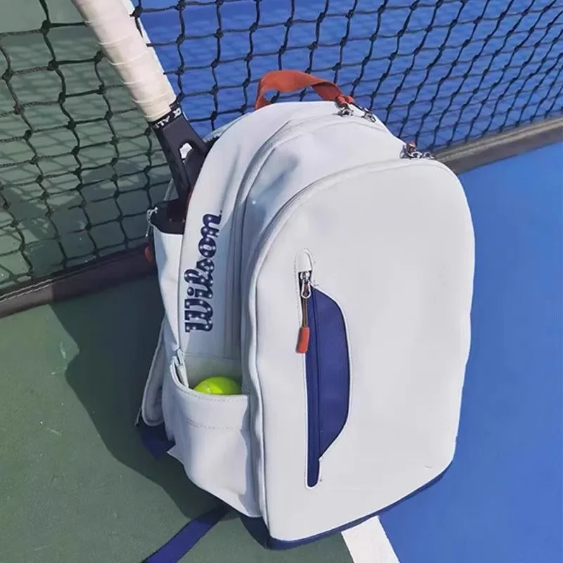 

Теннисная сумка Wilson Roland Garros Clay, рюкзак для теннисных ракеток с открытым памятником во французском стиле, макс. для 2 ракеток с отделением