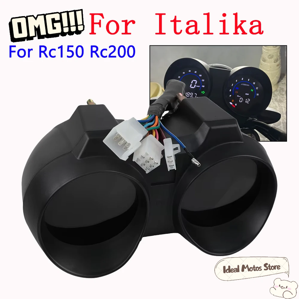 

For Italika RC150 RC200 Motorcycle Instrument Cluster Digital Speedometer Odometer Tachometer Multifunction Display Accessories