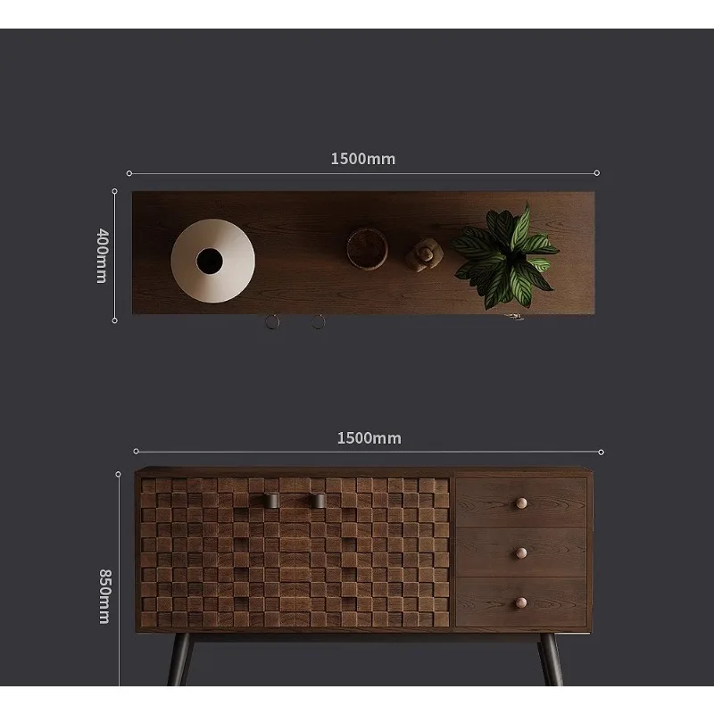 Armazenamento de parede designer sala estar casa nordic jantar armário lateral entrada foyer armário entrada