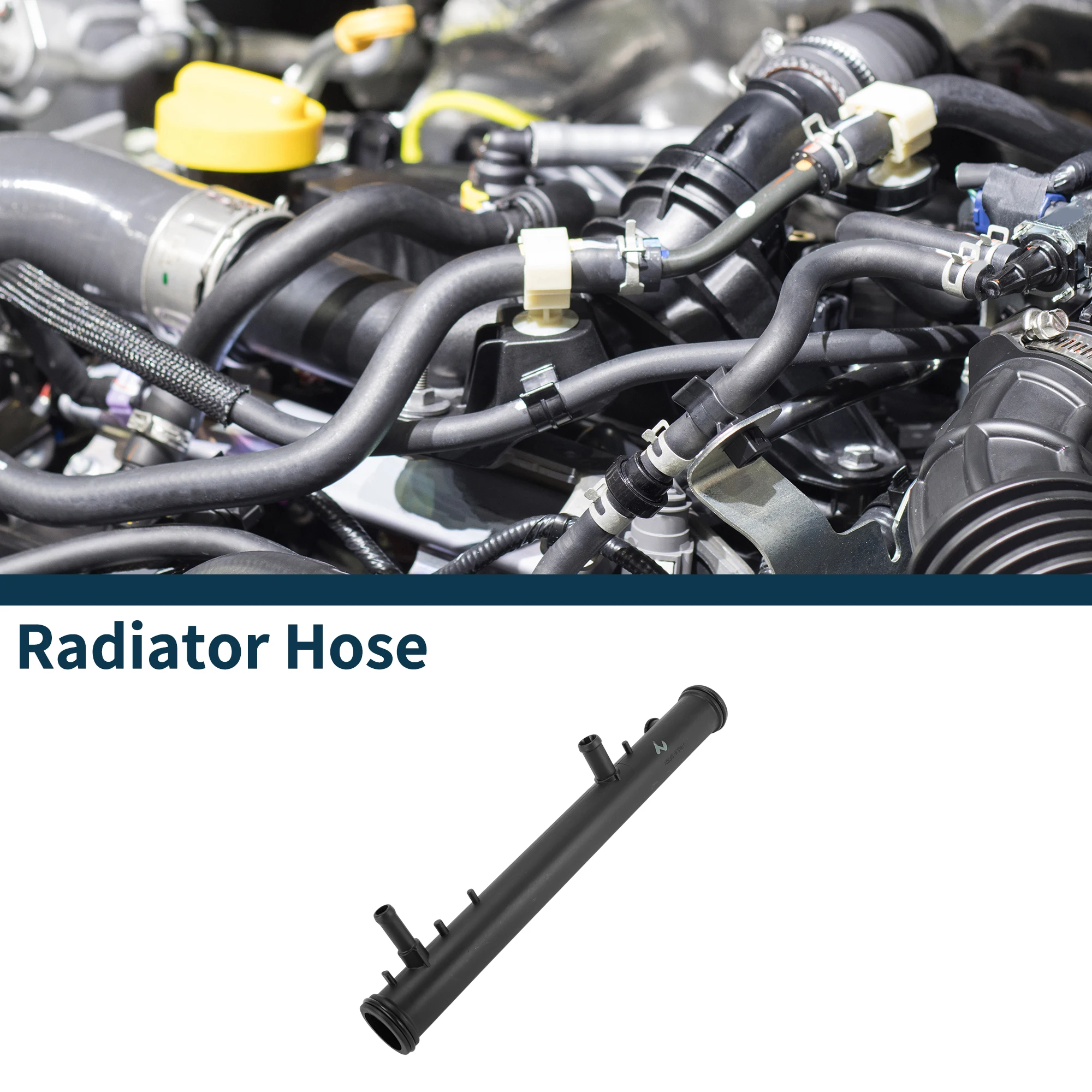 

UXCELL Шланг радиатора, шланг обогревателя No 95510605000 для Porsche Cayenne 2005-2006, пластиковая трубка охлаждающей жидкости, черная, 1 шт.