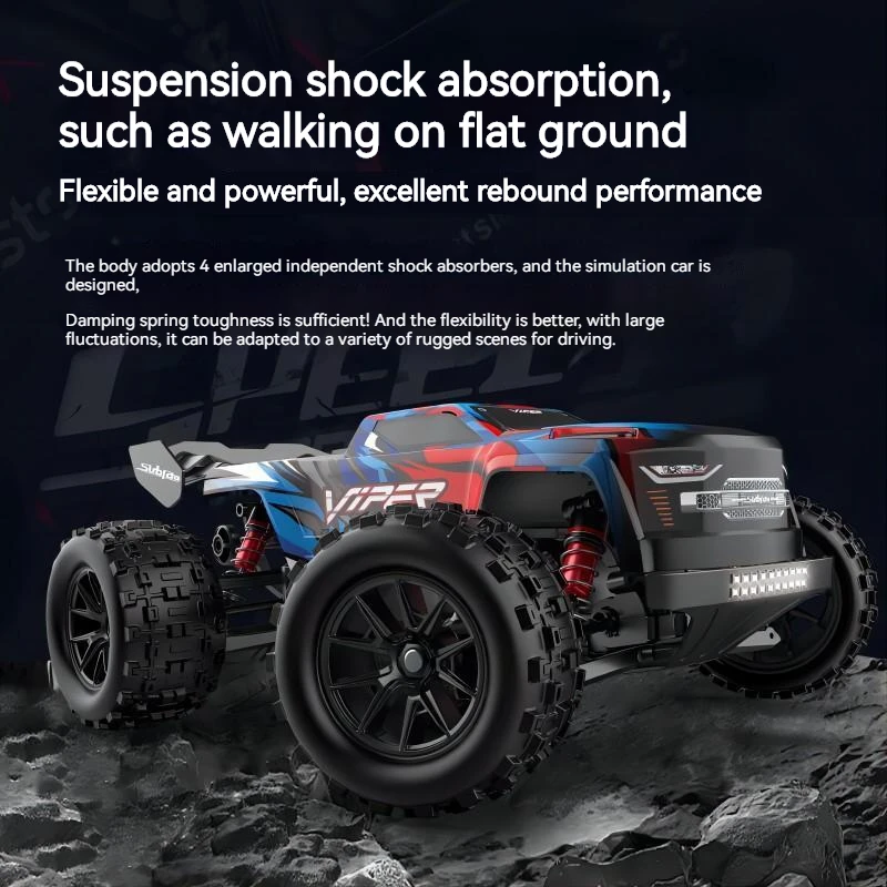 1/16 Rc Car 35km/h High Speed All-terrain Off-road All-wheel-drive Stepless Speed Regulation Independent Suspension Truck Toy