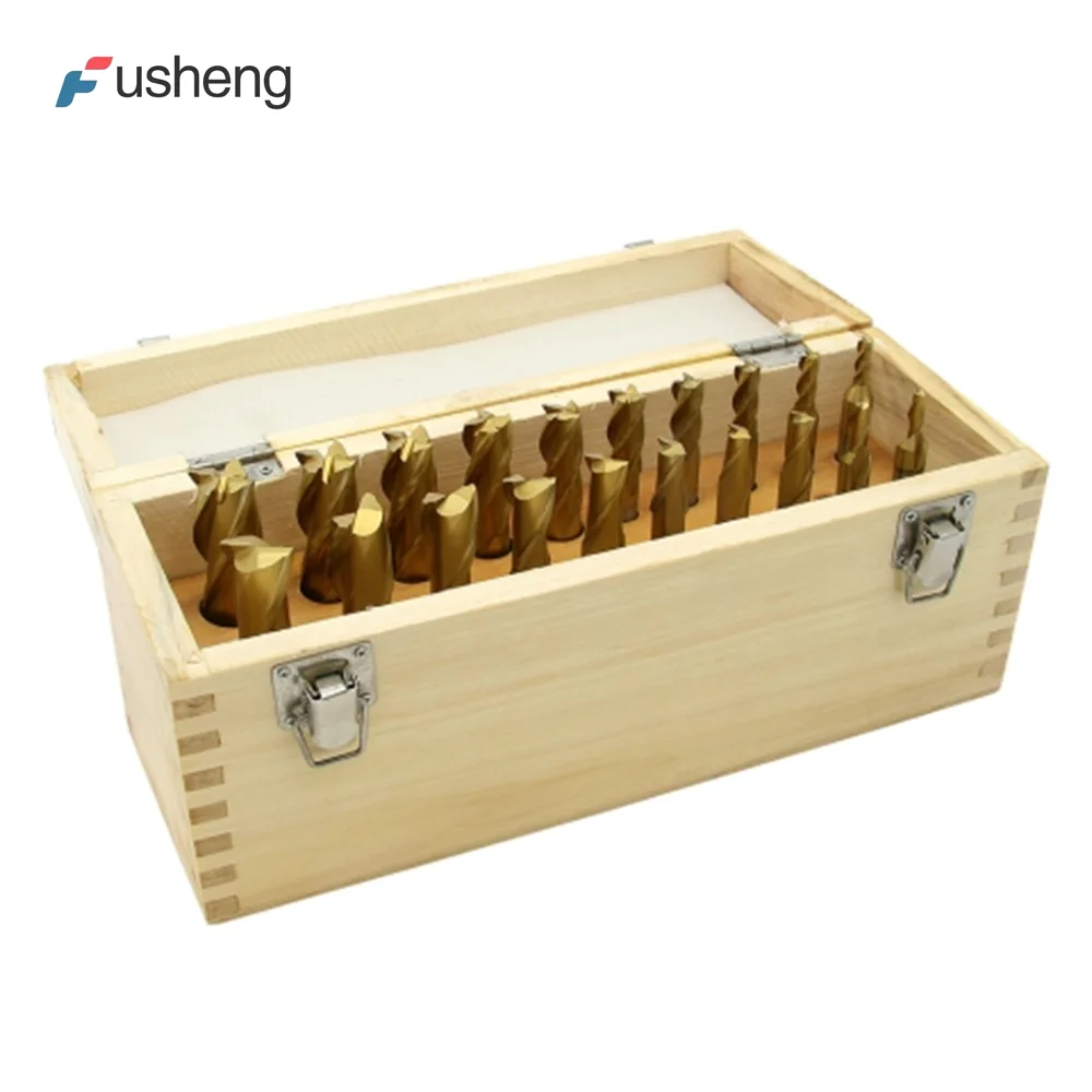 FUSHENG Milling Cutter Cnc Machine Endmill 2 Flute   Solid Carbide End Mill Bits Aluminum