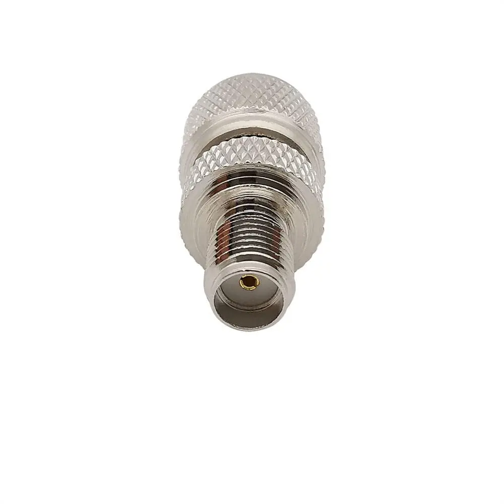 Mini UHF Plug Male SMA Jack Female Nickel Coaxial Adapter