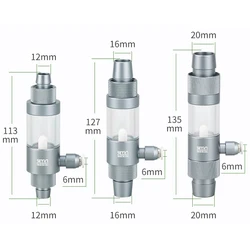Aquarium CO2 Diffuser Observable Quick Insertion Anti Reflux CO2 External Nebulizer Fish Tank External CO2 Nebulizer Diffuser