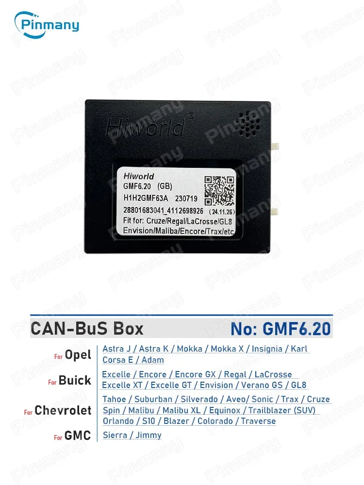 Car Radio CANBus Adapter GMF6.20 For Opel Astra J K Mokka X Insignia Karl  Corsa E Adam Chevrolet Tahoe Aveo Spin Buick Excelle