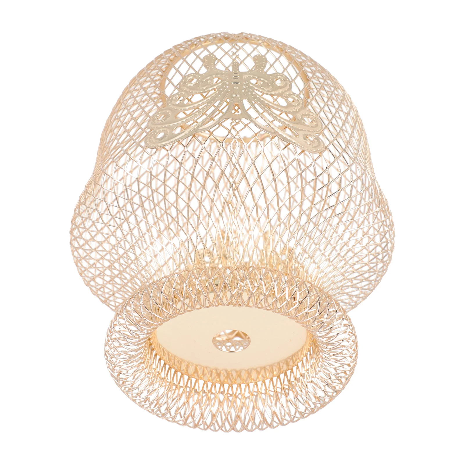 1 قطعة سلك الحديد الذهب عاكس الضوء الفراشات زهرية معدنية تصميم جوفاء ديكور معلق غطاء المصباح إكسسوار إضاءة المنزل #4