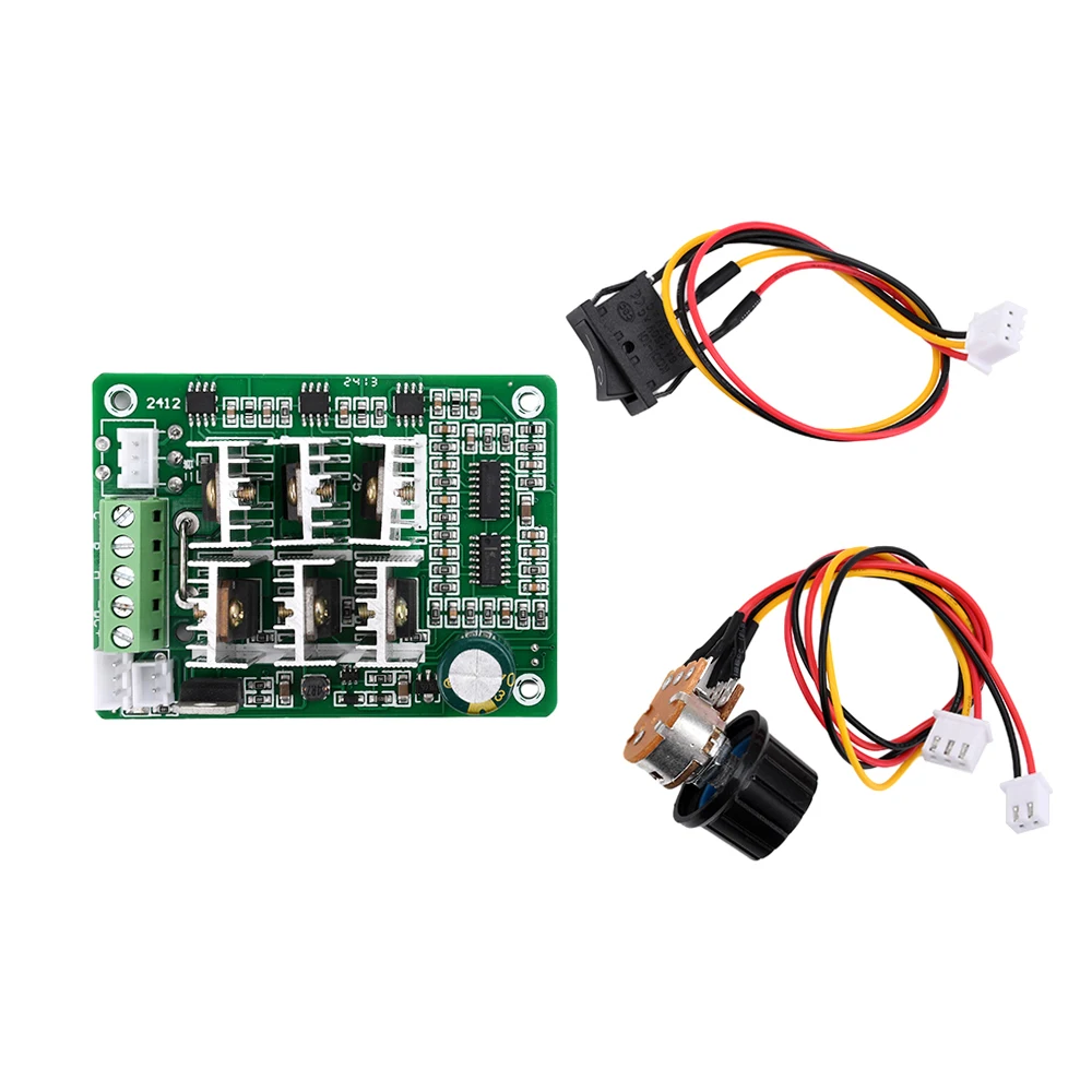 DC Brushless Motor Speed Controller Regulator Governor DC 5-36V 15A 3-phase No Hall Motor Speed Control Switch for Pumps Fan