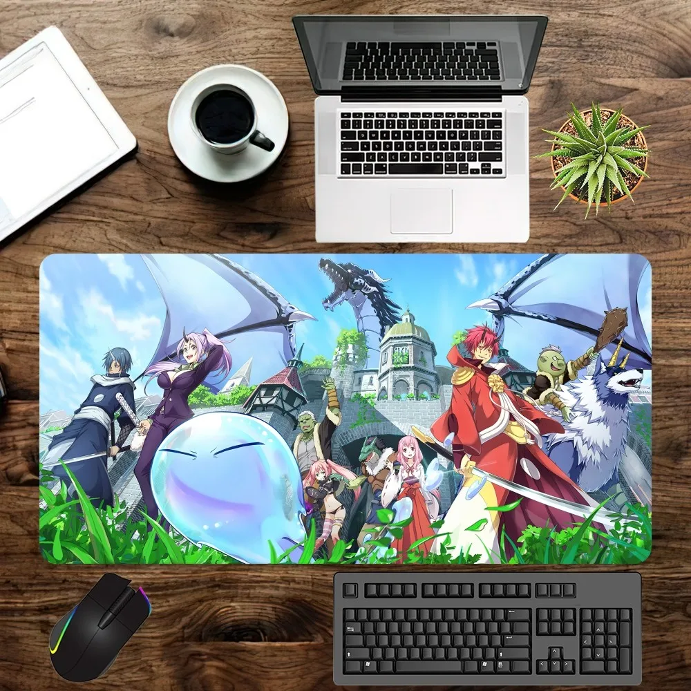 That Time I Got Reincarnated As A Slime Mouse Padoffice Large Small Computer pc Keyboard Rubber Game Anti-Slip Mice Mat big