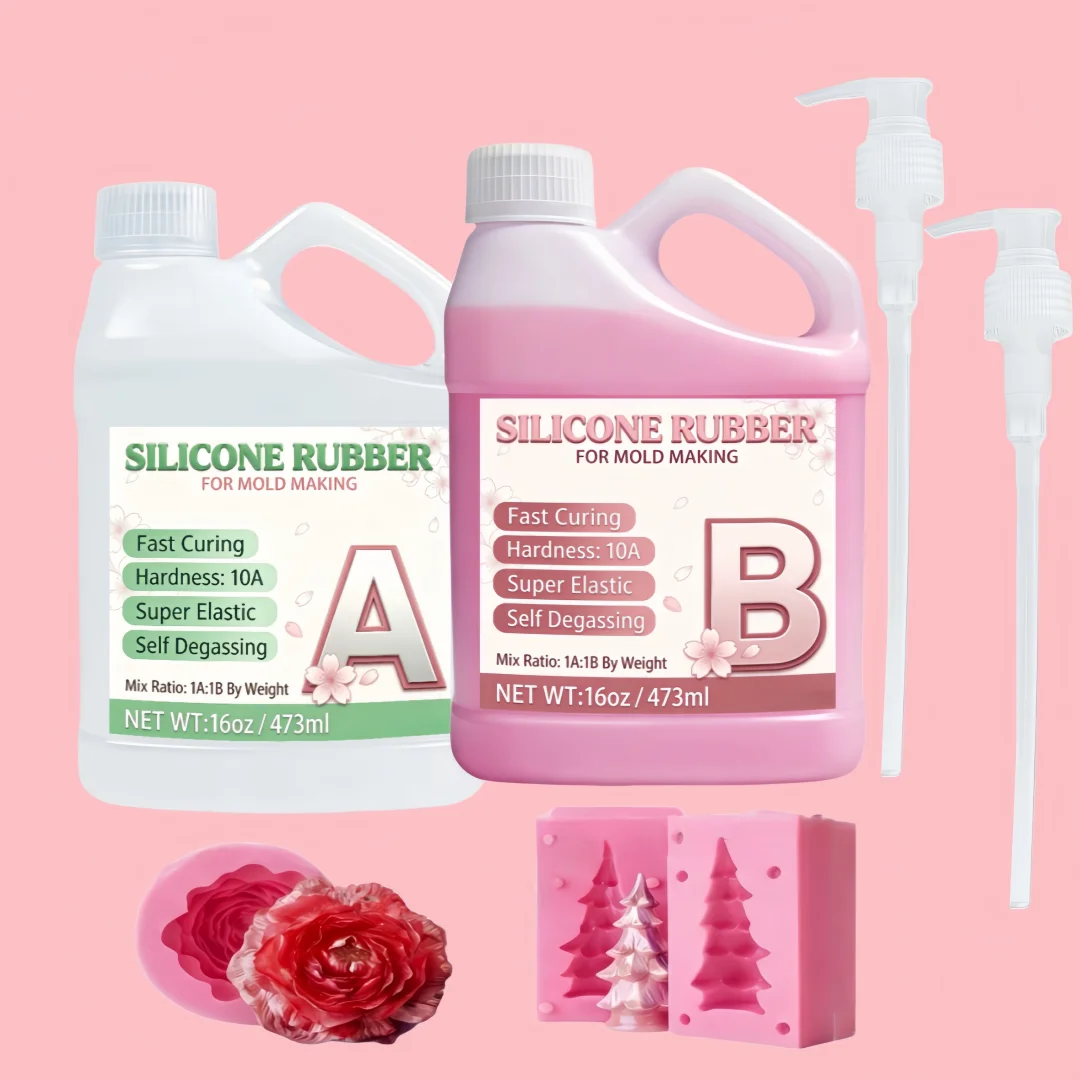 

Liquid Fast Pink Resin silicone mold DIY Craft Tools Party Ornament For 3D Molding And Handiwork