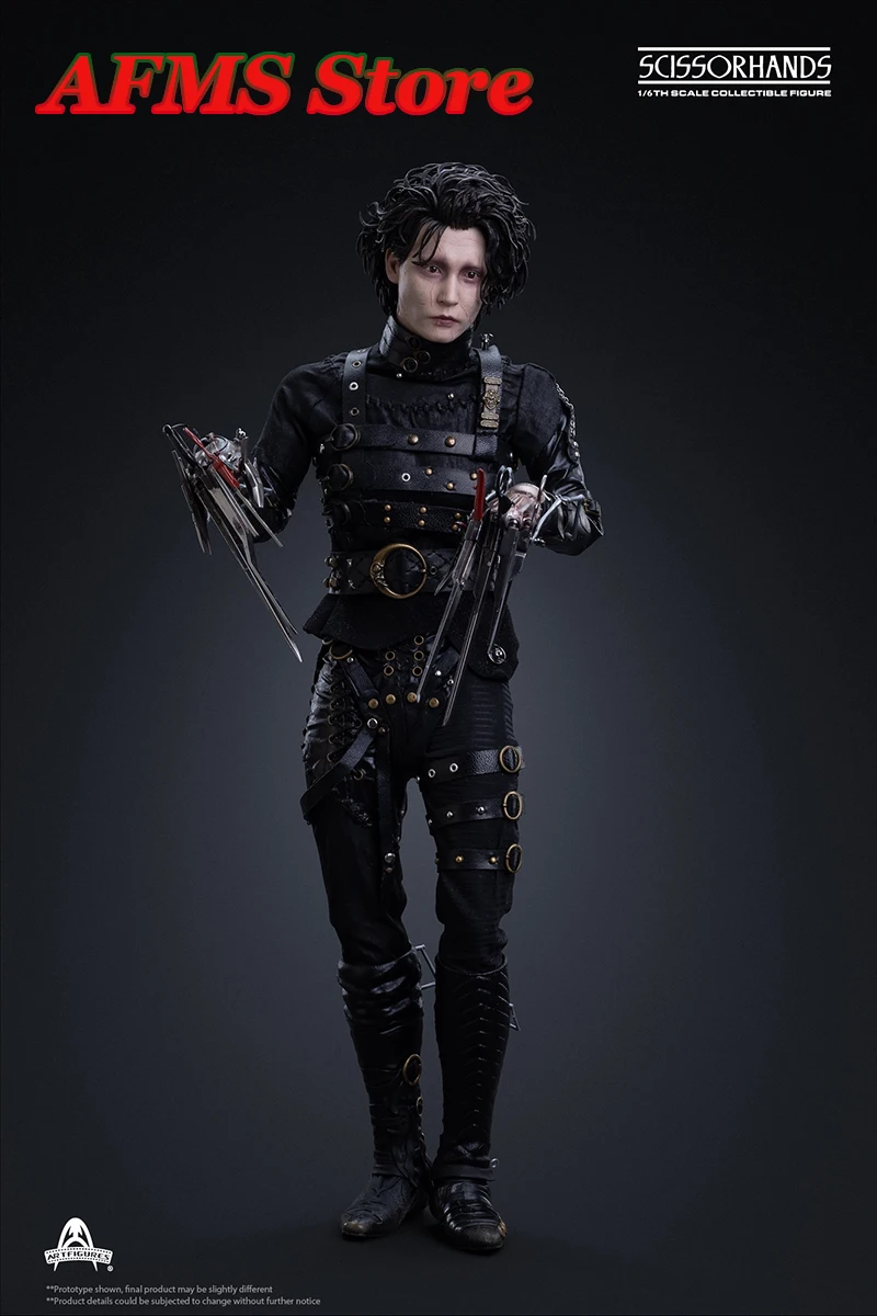 Original  Art Figures AF029 1/6 Men Soldier Scissorhands Edward Johnny Depp Dolls Full Doll Set 12'' Movable Body Collection Toy