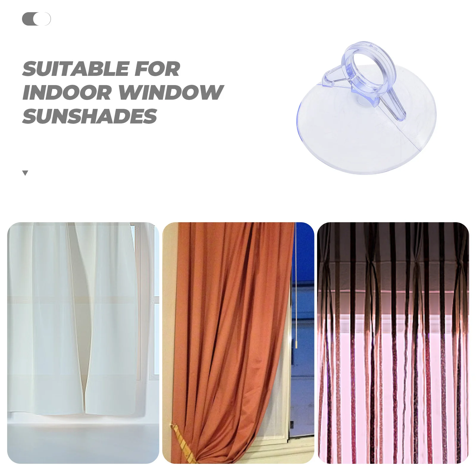 

100Pcs Clear Suction Cups 4.5cm High Strength Adhesive Pad for Sunshade Mounting on Car Glass Window Door Table Organization