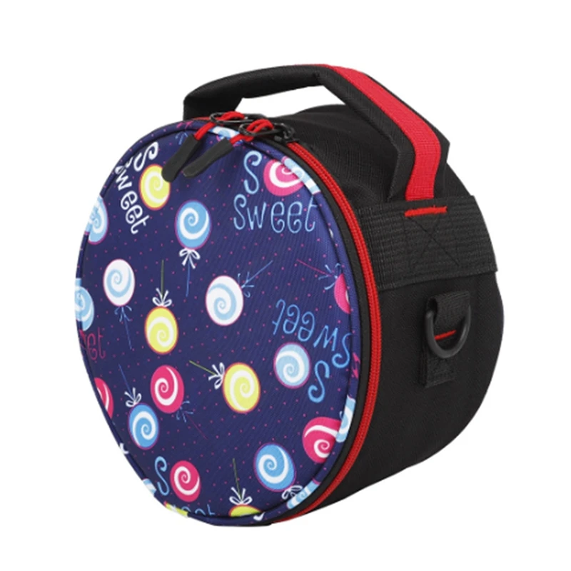 6Inch Empty Hand Drum Bag Single Shoulder Backpack Colorful Sound Healing Drum Storage Bag, Durable